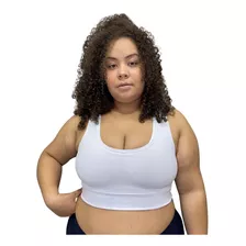 Top Plus Size Fitness Feminino Sem Bojo P/ Academia Premium