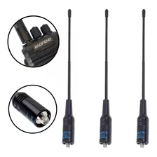 Kit 3 Antena Baofeng Flexível Maior Alcance 777s 888s Uv-5ra