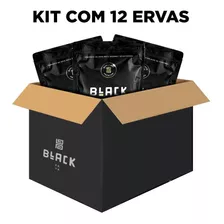 Erva Mate Terere Black Kit 12 Und 500g - Double Black