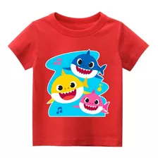 Remera Baby Shark Nena Nene Infantil Algodón