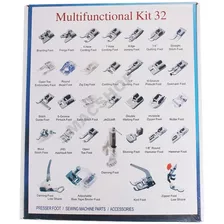 Kit 32 Calcadores Maquina Costura Singer Janome Elgin Brothe