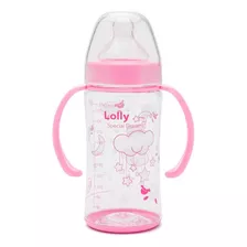 Mamadeira Big Special Dreams C/alça 350 Ml Rosa Lolly