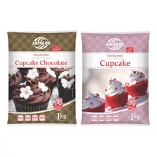 Mistura Para Cupcake 1kg Arcolor - Baunilha E Chocolate