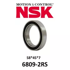 Rodamiento Sellado Nsk 6809-2rs