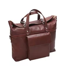 Womens Laptop Tote Leather Small Brown Edgefield