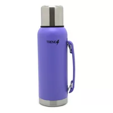 Termo 1 Litro Acero Inoxidable Trendy + Vaso Frio Calor New Color Violeta