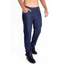 Kit 3 Calças Jeans Masculina Reforçada Básica Tradicional Reta Elastano Lycra Uniforme