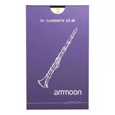 Palheta Tradicional Ammoon Clarinete 3,0 Caixa Com 10 