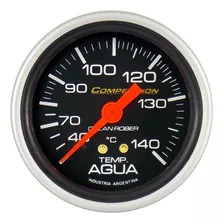 Reloj Temperatura De Agua Orlan Rober Línea Competición Ø60mm 140°c Fondo Plata O Negro Mecanico Con Capilar 2mts 