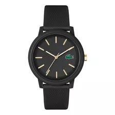 Reloj Lacoste De Caucho Negro Para Hombre 2011233