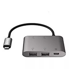 Concentrador De Carga Usb De 4 Puertos Con Usb-c Para Macboo