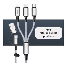 Cable Carga Rapid 3 En 1 iPhone Micro Usb Tipo C Tienda F