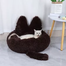 Cama De Felpa De 40 Cm Para Mascotas Con Orejas Y Cola