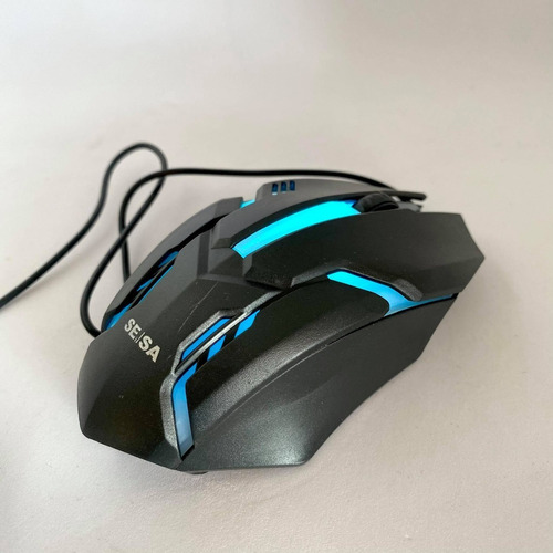 Mouse Gamer Gaming Seisa C/cable Luz Led  Hd 