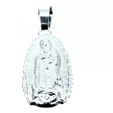 Medalla De Plata Silueta Virgen De Guadalupe