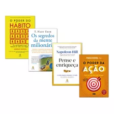 Livro Segredos Mente Milionária+ Pense E Enriqueça+ 2 Livros