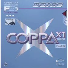 Donic Coppa X1 Turbo Platin Borracha Rápida Tênis De Mesa