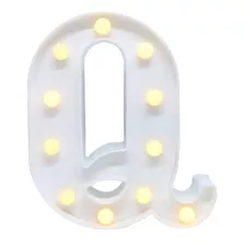 Luminária Led 3d Letra/números Branca 22cm Decoração Festa