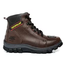 Bota Motociclista Coturno Cat Masculina Caterpillar Em Couro