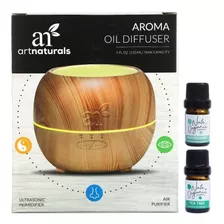 Difusor Ultrasónico + 2 Aceites Aromaterapia Humidificador