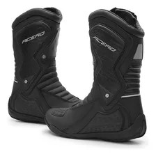 Bota Motociclista Acero Couro Speed Low Cano Alto 