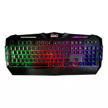 Kit Teclado Y Mouse Gamer Anti-ghosting Rgb Etheos Tmmbgk1 Color Del Mouse Negro Color Del Teclado Negro