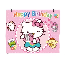 Art.fiesta Cumpleaños Hello Kitty Banner Telón Fondo Cartel