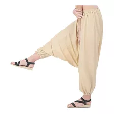 Calça Saruel De Linho Nepal Aladim,harém,yoga Style Lisa Unx