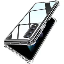 Capa Compatível Galaxy Z Fold 4 Clear Hybrid Anti Impacto Cor Transparente Liso