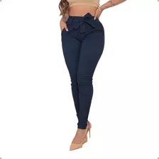 Calça Feminina Social Com Lycra Clochard Laço Amarra