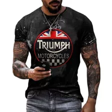 Playeras Con Estampado 3d Triumph Motorcycle Graphic