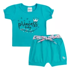 Conjunto Infantil Para Menina Cotton Bombachinha Verão