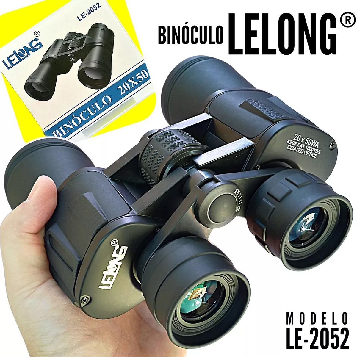 Binoculo Profissional De Longo Alcance 20x50 Lelong Le-2052