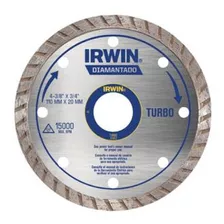 Kit 2 Disco Para Corte Diamantado Turbo Irwin