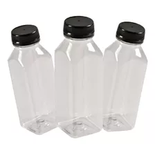 20 Garrafa Plástica Tampa Com Lacre 300ml Pet Descartavel 