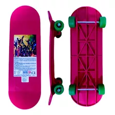 Skate Infantil Rosa Menina Brinquedo Plastico