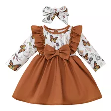 Vestido De Bebê, Moda Feminina, Fofo, Manga Comprida, Borbol