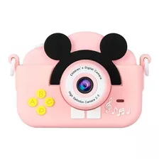 Camara Fotografica Niños Diseño Mickey Mouse Color Rosa