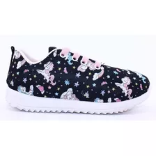 Zapatillas Nena Niña Unicornio Livianas Cordon 500 Carg