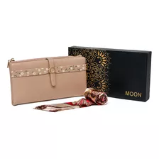 Billetera De Mujer Moon Pu En Caja C/ Tarjetero-011577