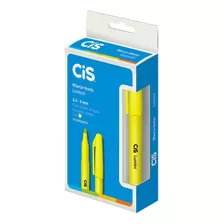 Caneta Marca Texto Lumini Amarelo - 12 Unidades Cis 102213