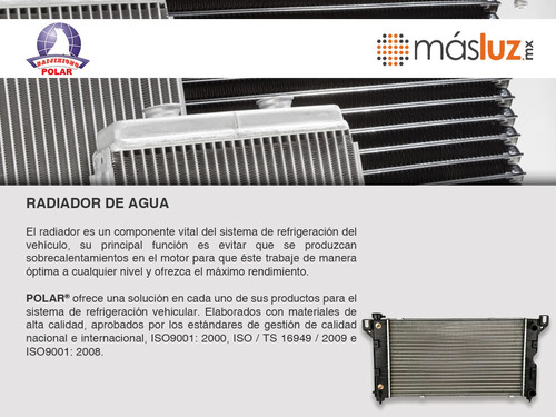 Radiador Agua Mecanico Fiat Idea L4 1.8l Std 08/09 Polar Foto 4