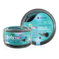 Manguera Solytac Anticolapsado De Riego 1 Pulgada X 25 Mts Color: Negro/verde