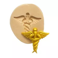 Ab545 Molde De Silicone Medicina Logo Para Confeitar