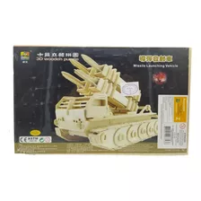 Quebra Cabeca 3d Missile Launching Vehicle Carro Militar Mdf