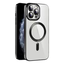 Funda For iPhone 11 Pro Magsafe + Protector De Camara Negro