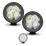 Plafon Redondo 14 Led Arillo Gel 4 Funciones Plano 12-24v F1