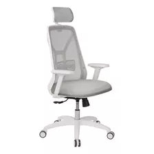 Sillón Ergonómico Silla Tokio Diseño Mesh Blanca Aunclick