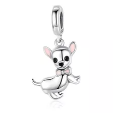 Charm Pantora Colgante Perro Chihuahua Plata 925