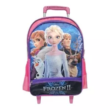 Mochila Infantil Rodinhas Bolsa Frozen Anna Elsa Feminina 